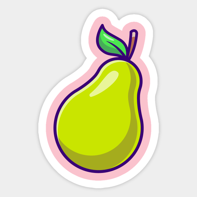 Pear Fruit Cartoon Sticker by Catalyst Labs